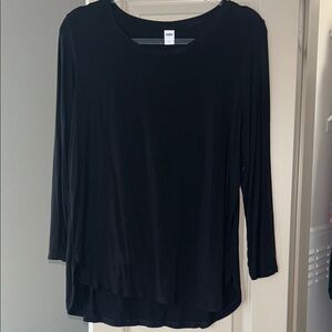 Old Navy Women's Black Long Sleeve Tee